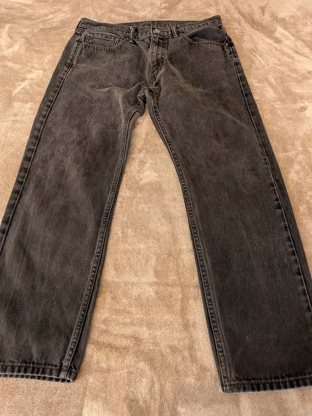 Levi's 505 Men's Straight Jeans - Black Denim